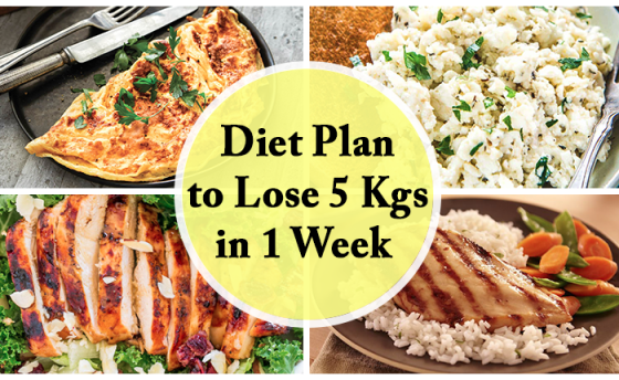 Fast Weight Loss Diet Plan To Lose 5Kgs in 5 Days