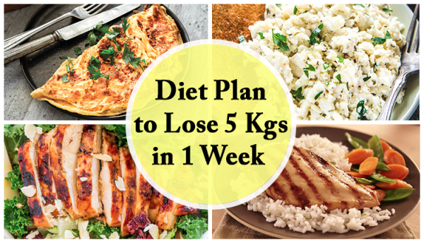 Fast Weight Loss Diet Plan To Lose 5Kgs in 5 Days