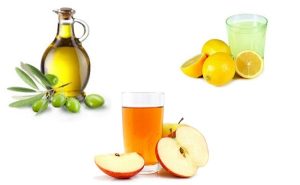 Lemon-Juice-Olive-Oil-and-Raw-Apple-Cider-Vinegar