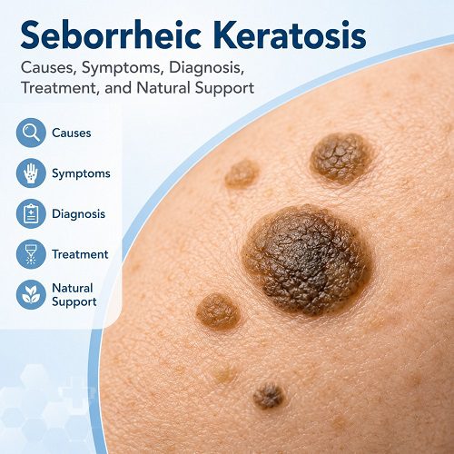 Seborrheic Keratosis Causes, Symptoms, Diagnosis, Treatment, and Natural Support
