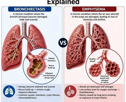 Bronchiectasis vs Emphysema Explained