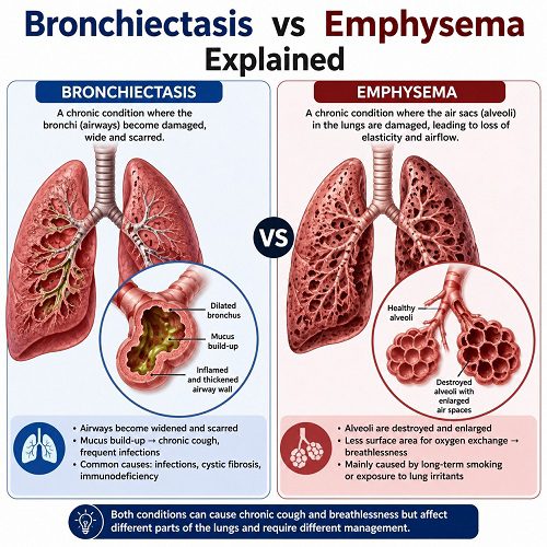 Bronchiectasis vs Emphysema Explained — Which One Damages Your Lungs More?