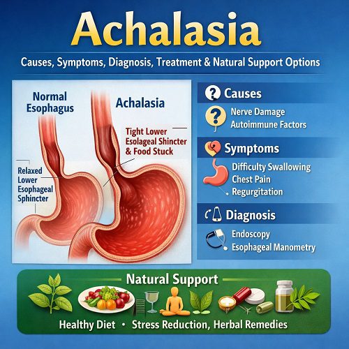Achalasia: Causes, Symptoms, Diagnosis, Treatment & Natural Support Options