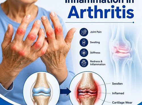 Person experiencing arthritis swelling in the hands with visible joint inflammation and stiffness.