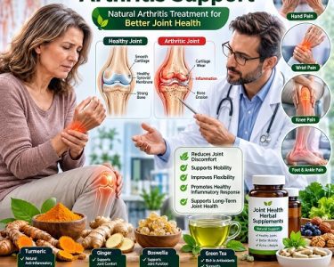 Herbal remedies for arthritis support featuring natural herbs, healthy joints, and holistic approaches to improve joint health and mobility.