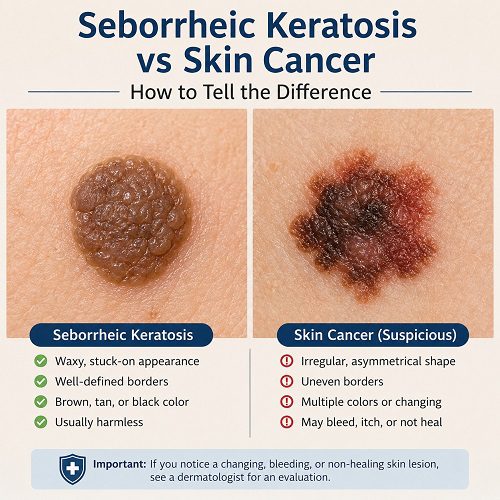 Seborrheic Keratosis vs Skin Cancer: How to Tell the Difference