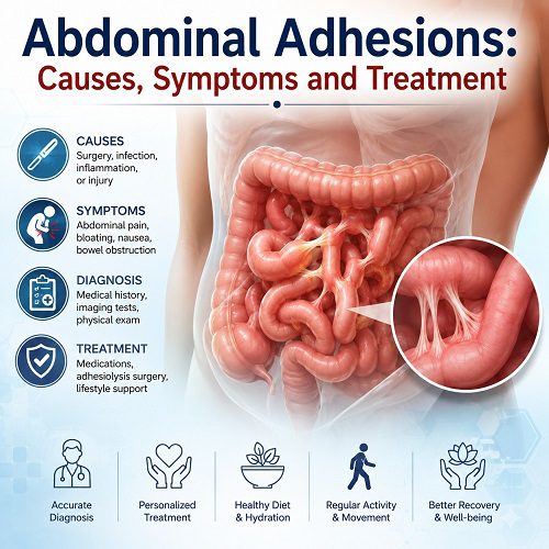Abdominal Adhesions: Causes, Symptoms and Treatment