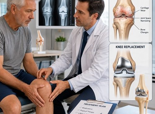 Arthritis surgery consultation for severe joint pain and joint replacement