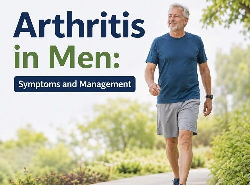 Man experiencing arthritis symptoms while managing joint pain