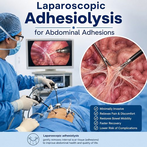 Laparoscopic Adhesiolysis for Abdominal Adhesions
