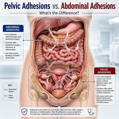 Pelvic Adhesions vs Abdominal Adhesions: What’s the Difference?