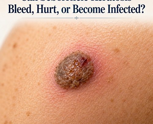 Can seborrheic keratosis bleed, hurt, or become infected