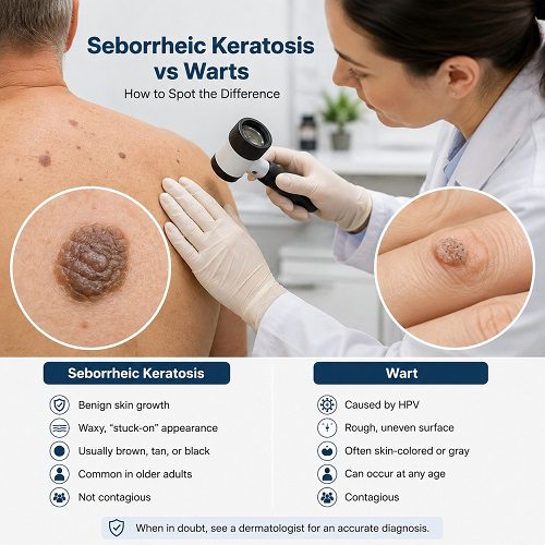 Seborrheic Keratosis vs Warts: How to Spot the Difference