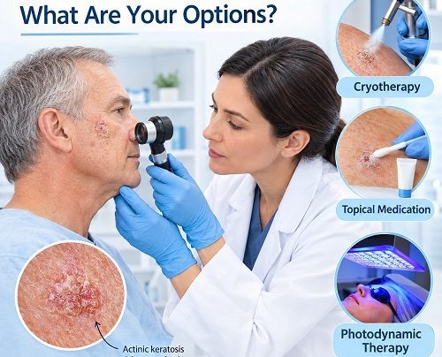 Actinic keratosis treatment options for sun-damaged skin