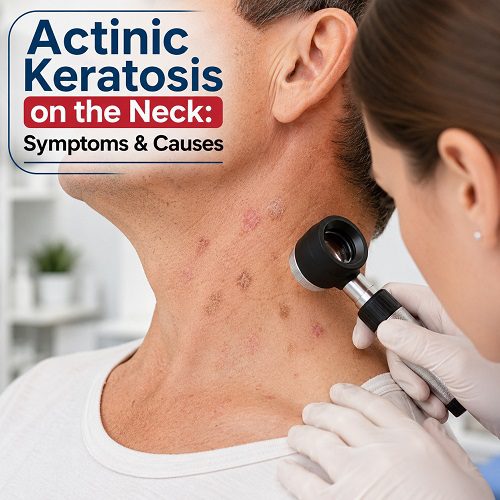 Actinic Keratosis on the Neck: Symptoms & Causes