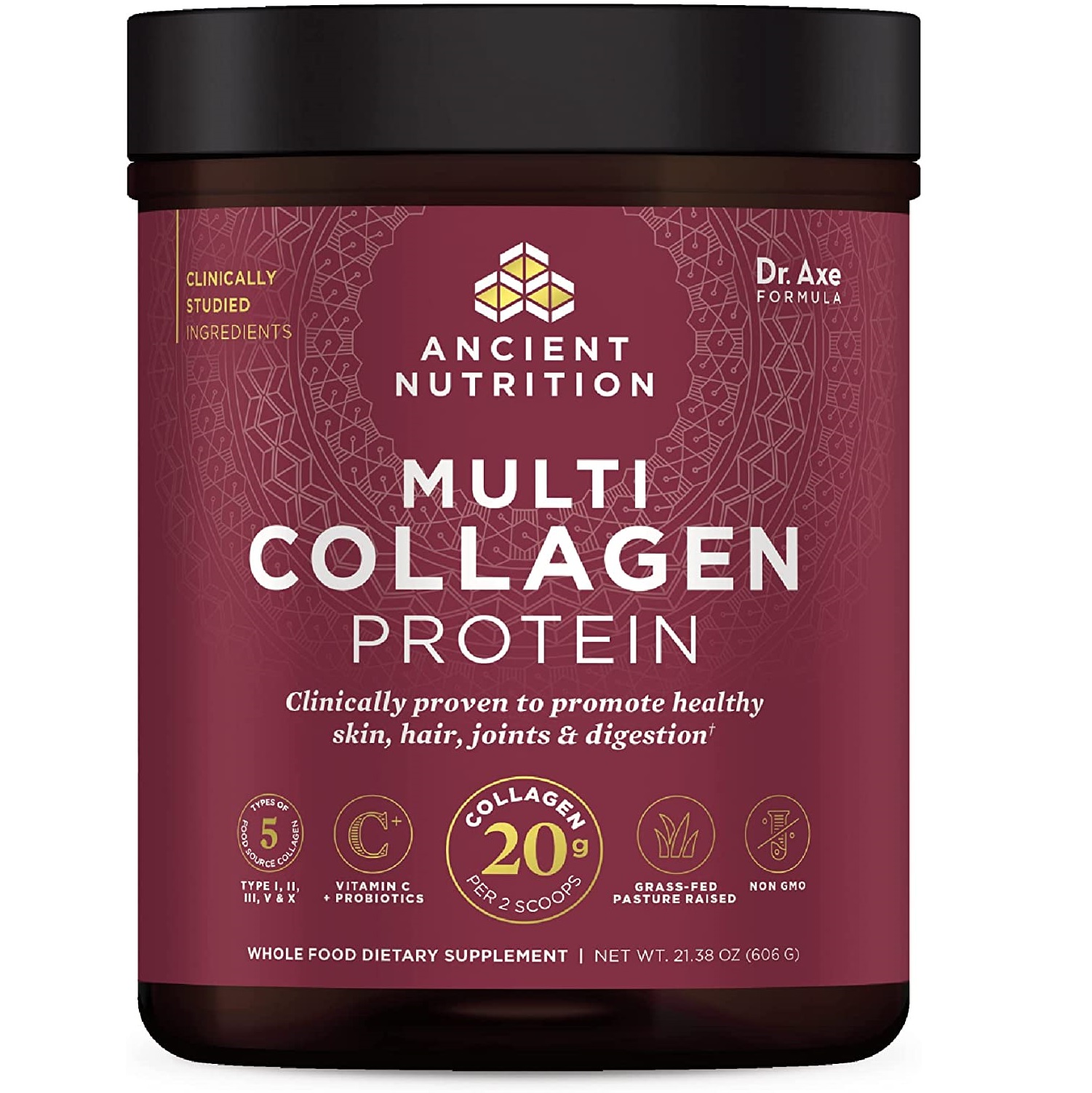 Ancient Nutrition Multi Collagen Powder Protein With Probiotics