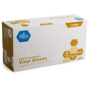 Med PRIDE Medical Examination Vinyl Gloves