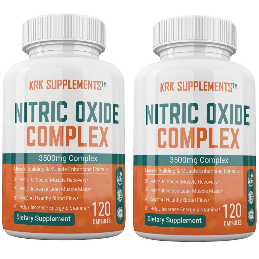 2 Bottles Nitric Oxide Complex 3500mg Per Serving LArginine